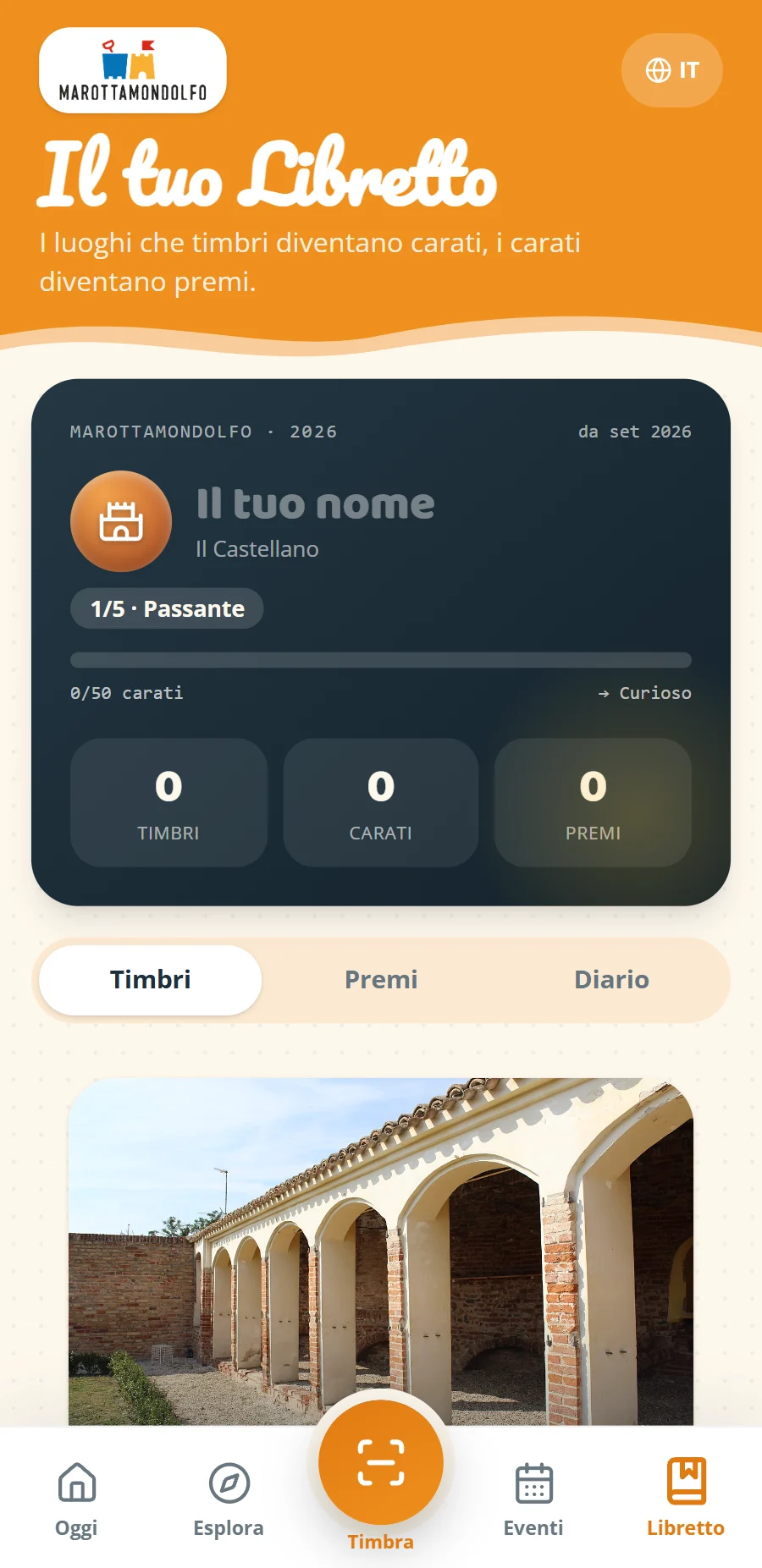 Il libretto: timbri, carati, premi